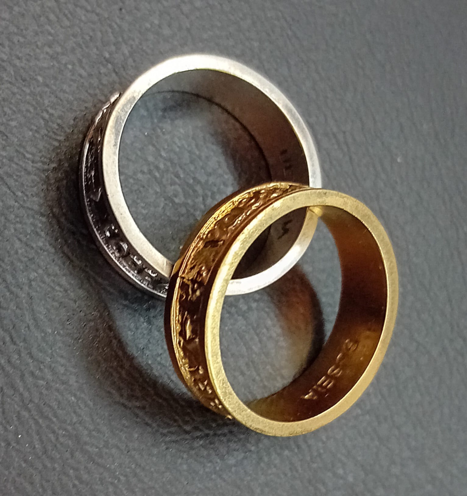 Aneis de Prata e Prata Dourada